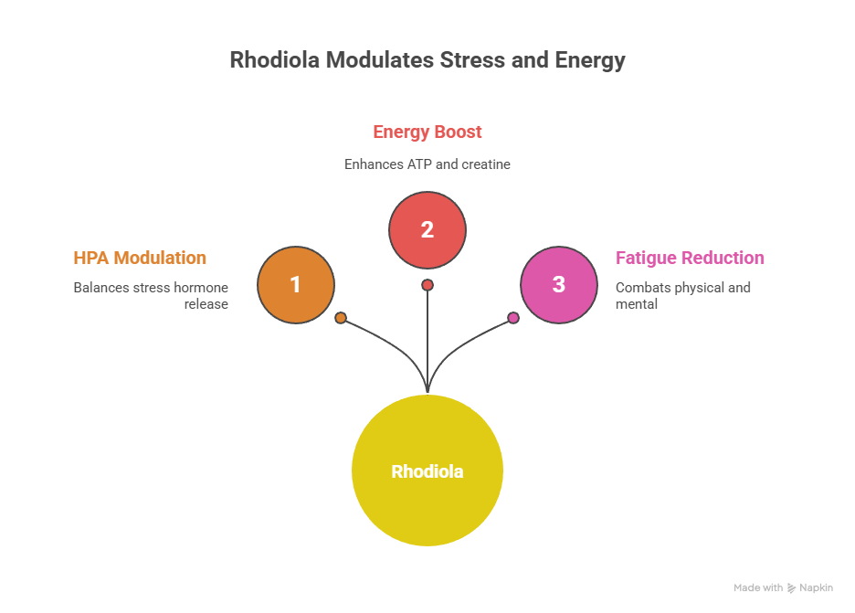 Rhodiola_ Mechanism of Action - visual selection Rhodiola_ Mecanismo de Ação - seleção visual