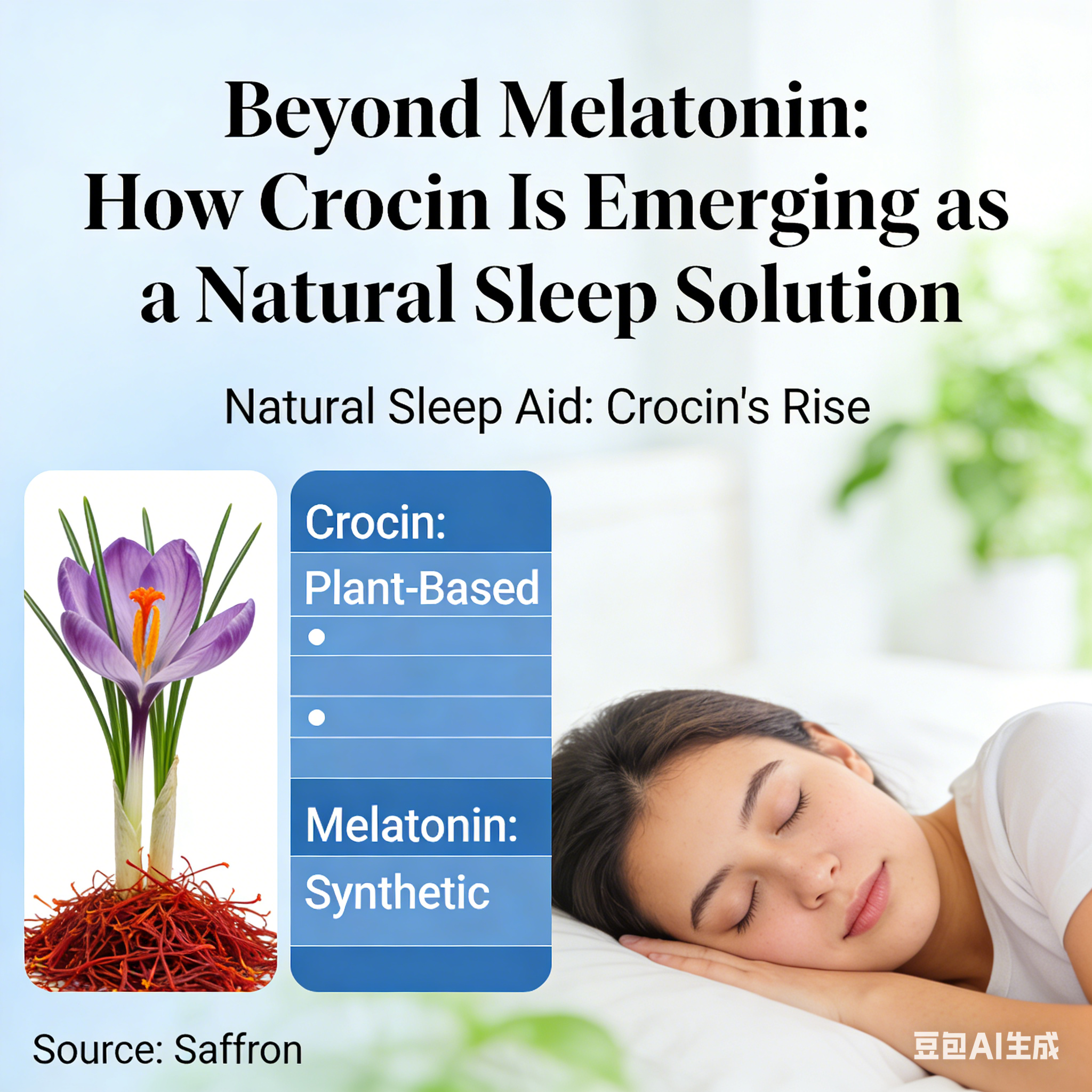 Além da melatonina: como a crocina está surgindo como uma solução natural para o sono